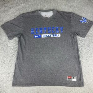 Nike Elite Kentucky Wildcats Basketball Heather Gray Shirt Men's Size Large
